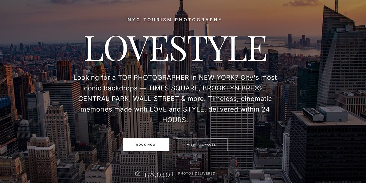 Discover Why Travelers Choose Lovestyle.NYC for Photoshoots