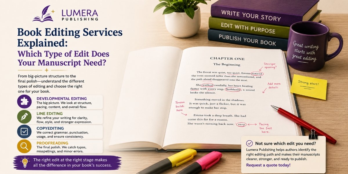 Book Editing Services Explained and Which Edit Your Manuscript Needs